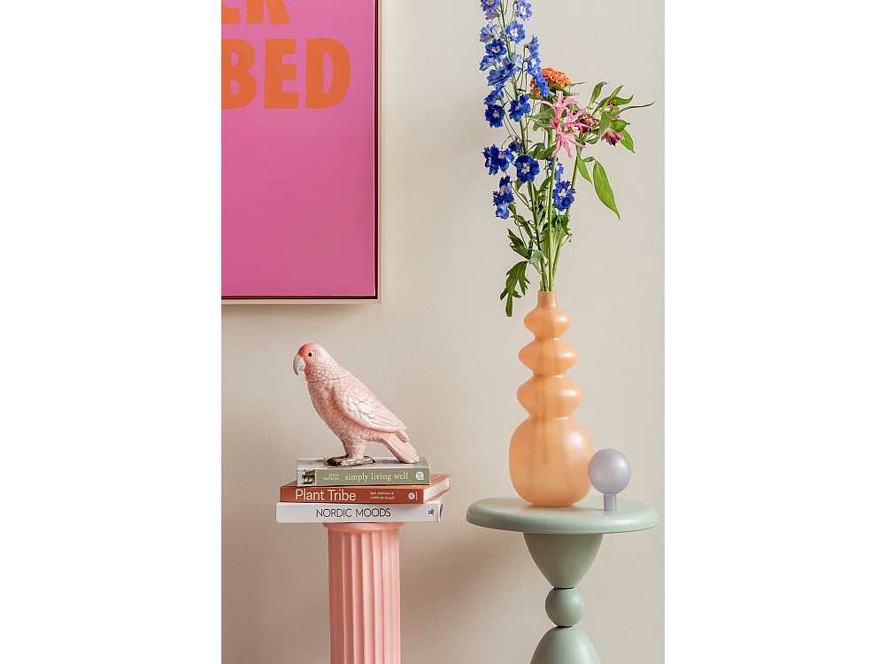 Pot de rangement Oiseau - Rose tendre