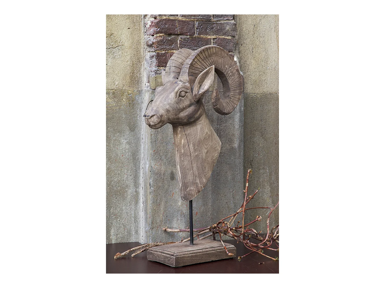 Ornament RAM - 29x23x55cm - Bruin