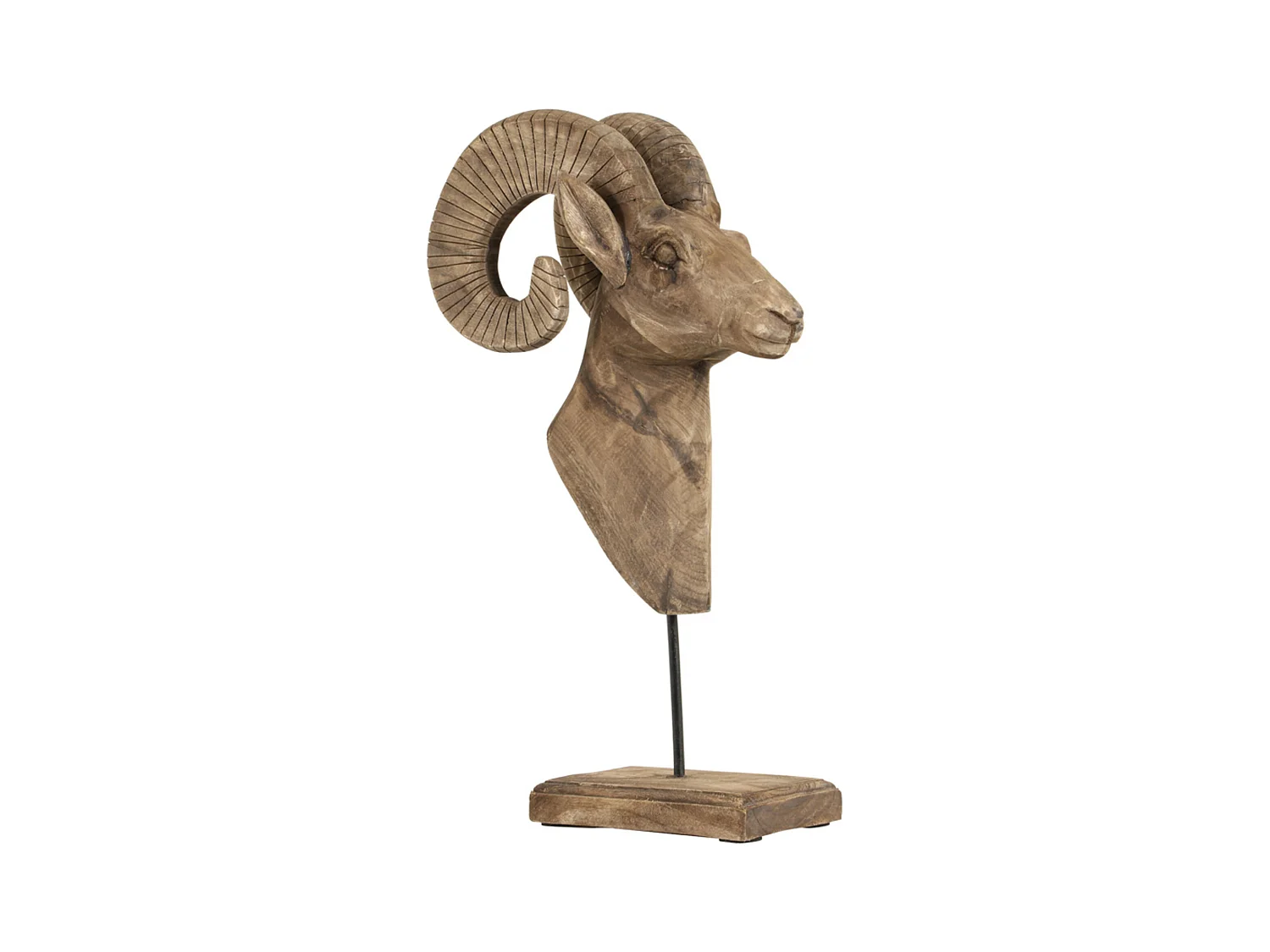 Ornement RAM - 29x23x55cm - Marron