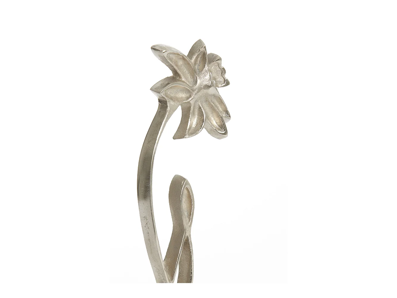 Ornement JONQUILLE - 12x7,5x40cm - Argent