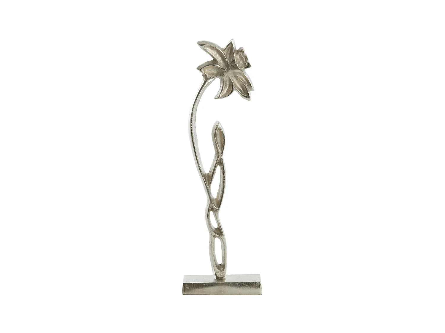 Ornement JONQUILLE - 12x7,5x40cm - Argent