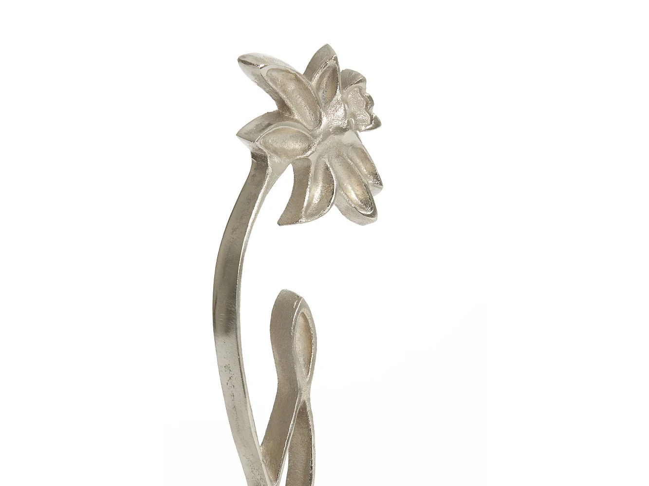 Ornement JONQUILLE - 12x7,5x40cm - Argent