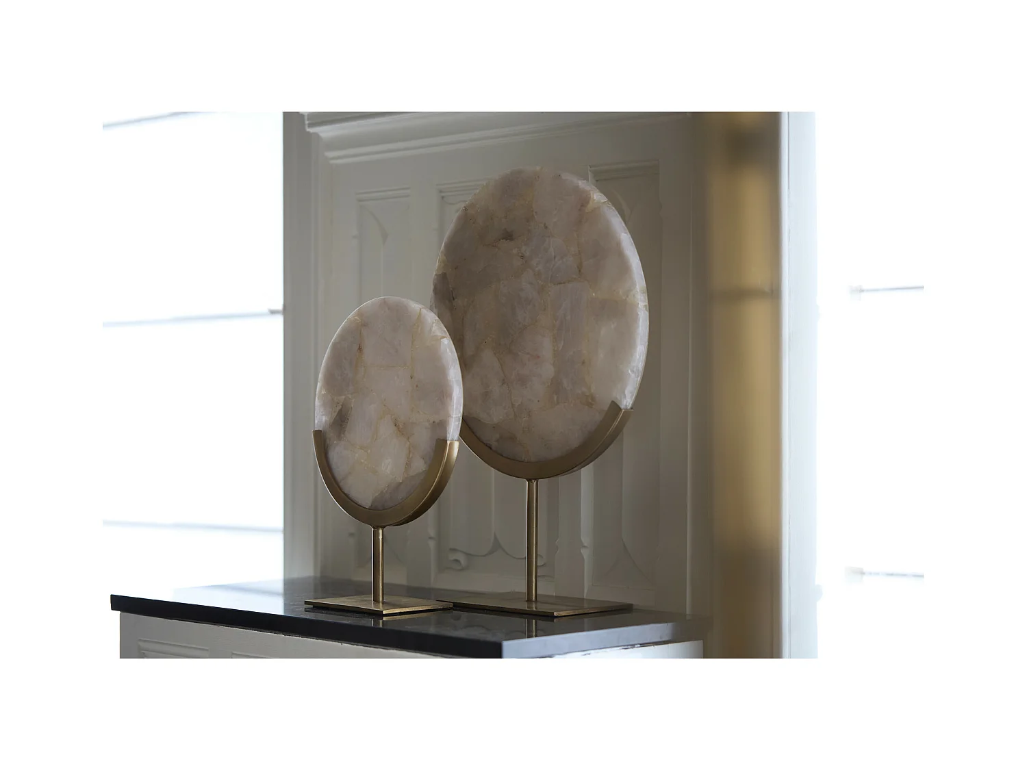 Ornement GOUYA - 25x10x35cm - Gris