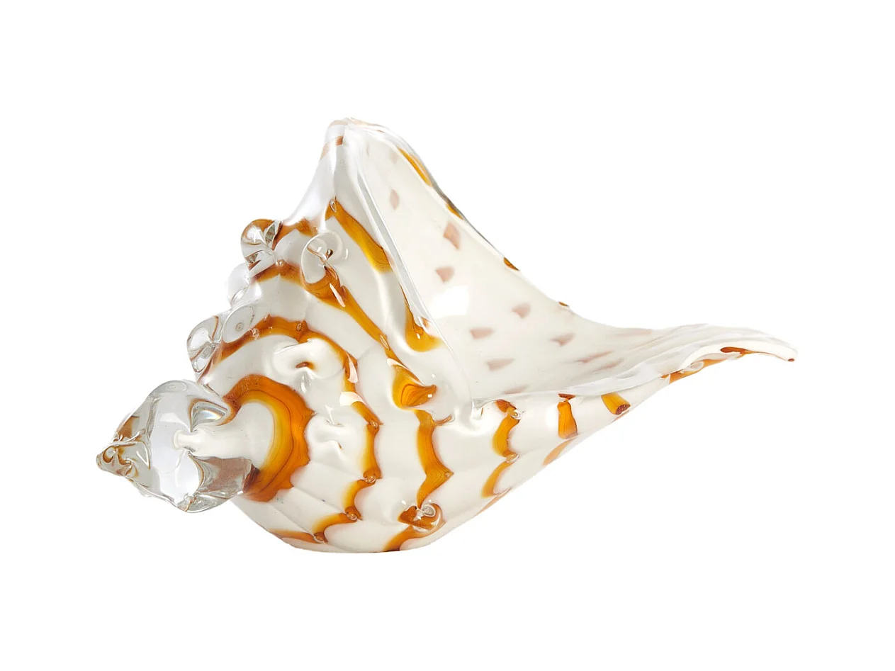 Ornament SHELL - 22x10x12cm - Wit