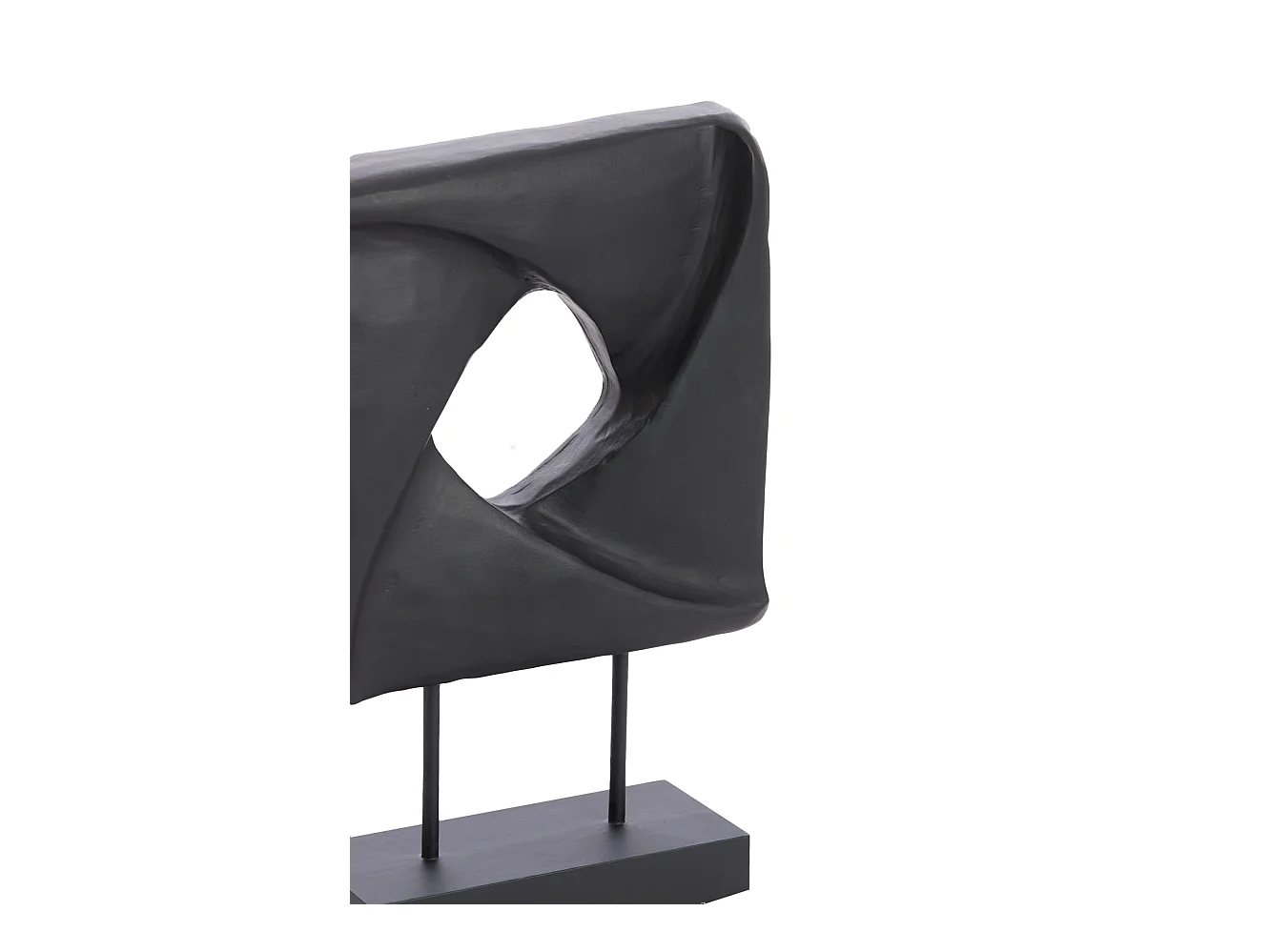 Ornement ZARATE - 26x9x38,5cm - Noir