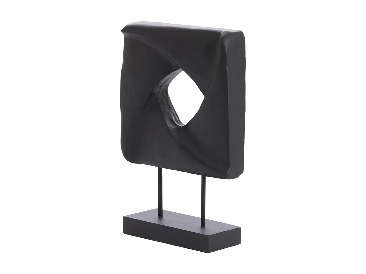 Ornement ZARATE - 26x9x38,5cm - Noir