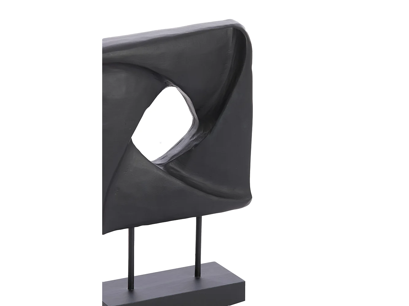 Ornement ZARATE - 26x9x38,5cm - Noir