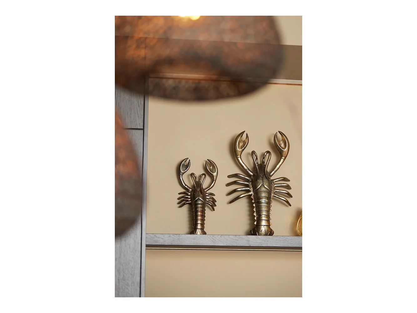 Ornement HOMARD - 50x32x15cm - Bronze