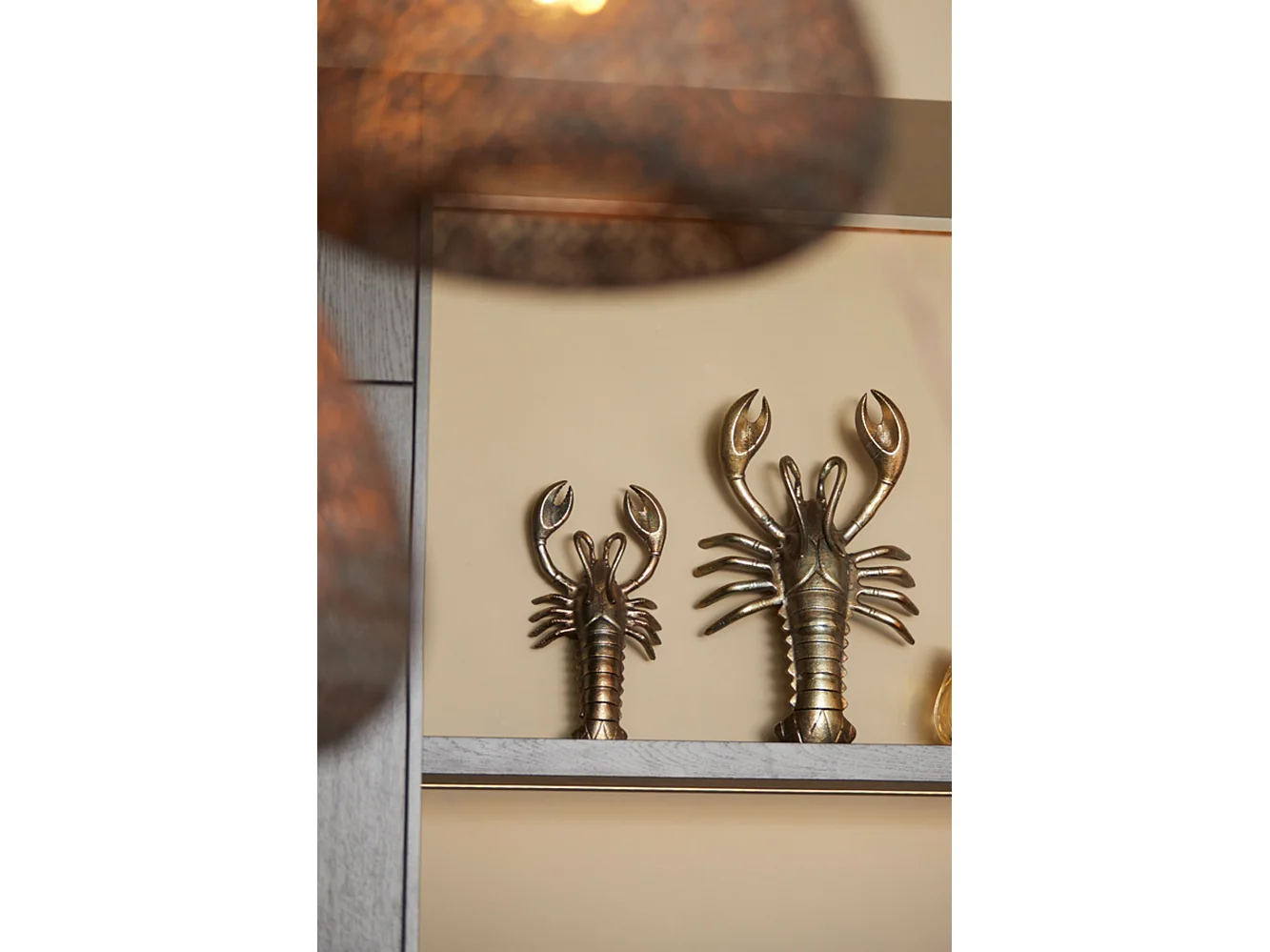 Ornement HOMARD - 50x32x15cm - Bronze