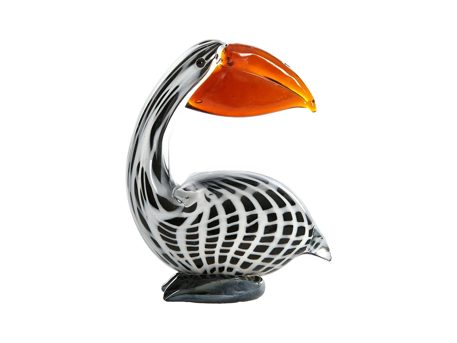 Ornement PELICAN - 13x7x16,5cm - Noir