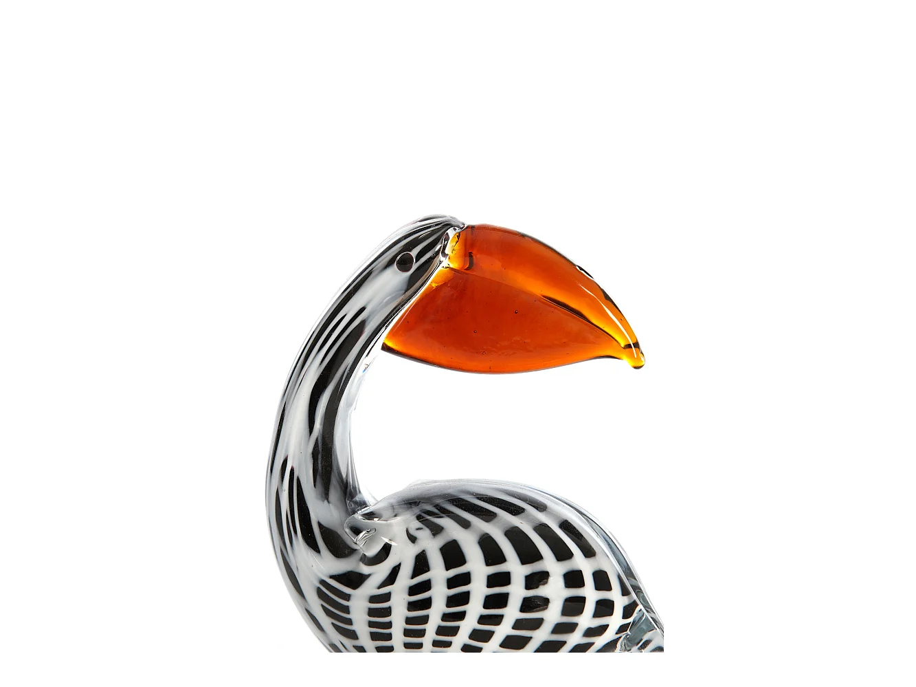 Ornement PELICAN - 13x7x16,5cm - Noir