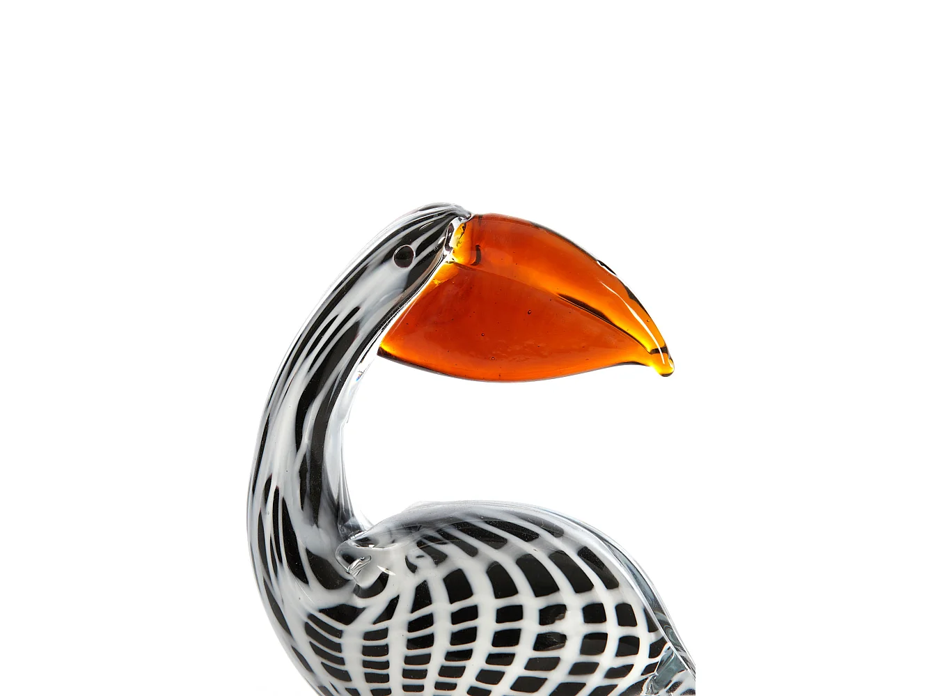 Ornement PELICAN - 13x7x16,5cm - Noir