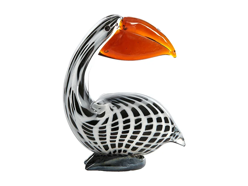 Ornement PELICAN - 13x7x16,5cm - Noir