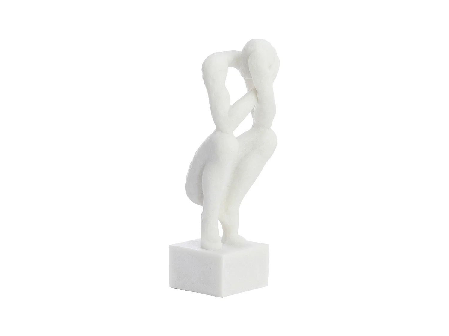 Ornement LOVINAC - 16x19x47cm - Blanc