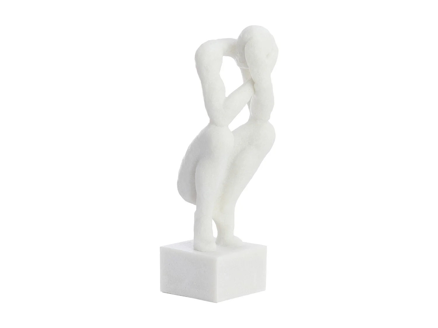 Ornement LOVINAC - 16x19x47cm - Blanc