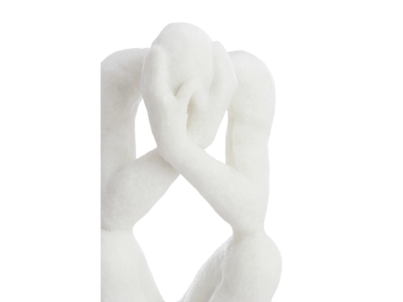 Ornement LOVINAC - 16x19x47cm - Blanc