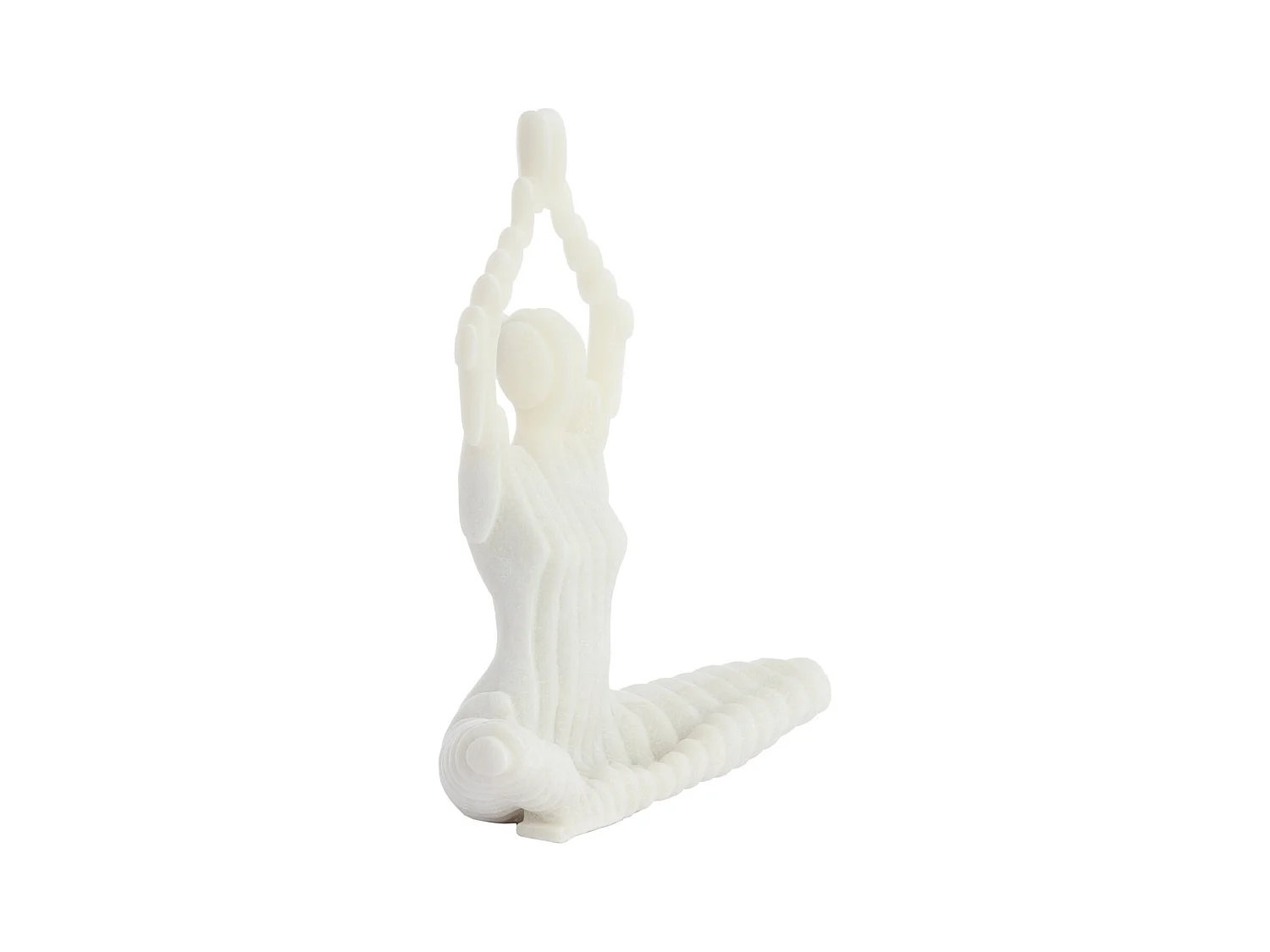 Ornement ZENNA - 28x17x41,5cm - Blanc