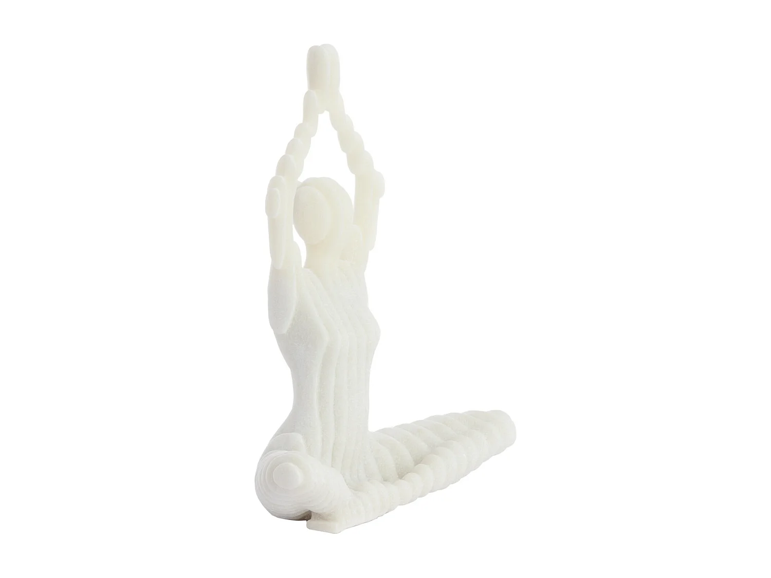 Ornement ZENNA - 28x17x41,5cm - Blanc