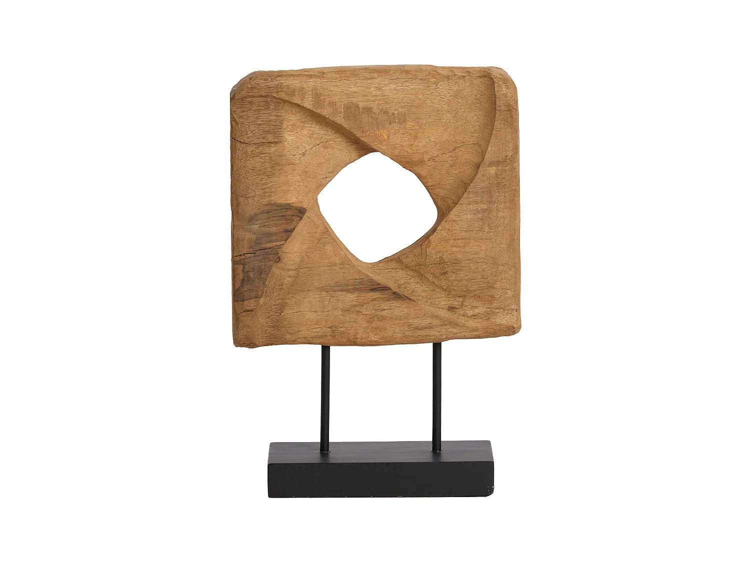 Ornement ZARATE - 26x9x38,5cm - Marron