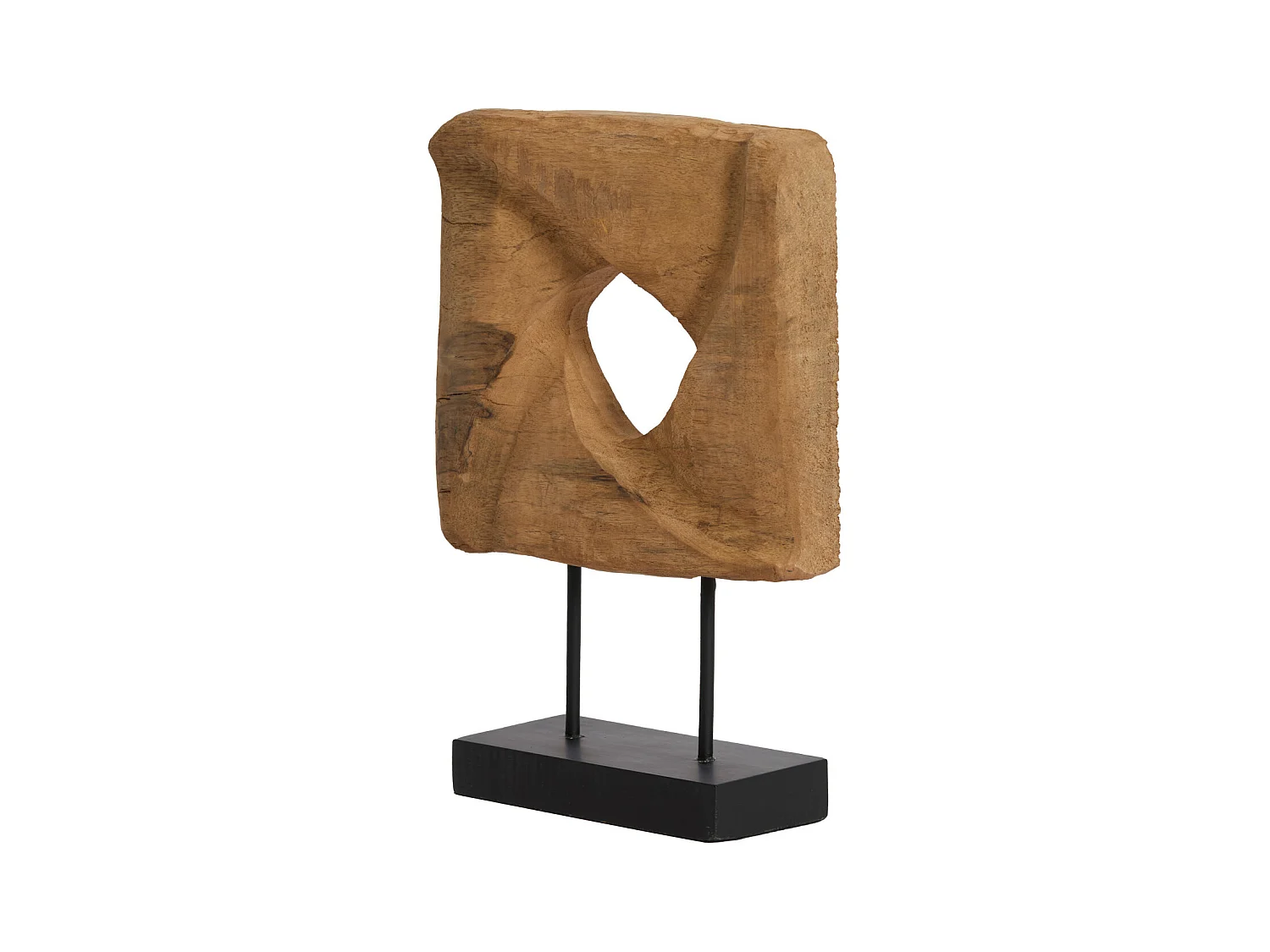Ornement ZARATE - 26x9x38,5cm - Marron