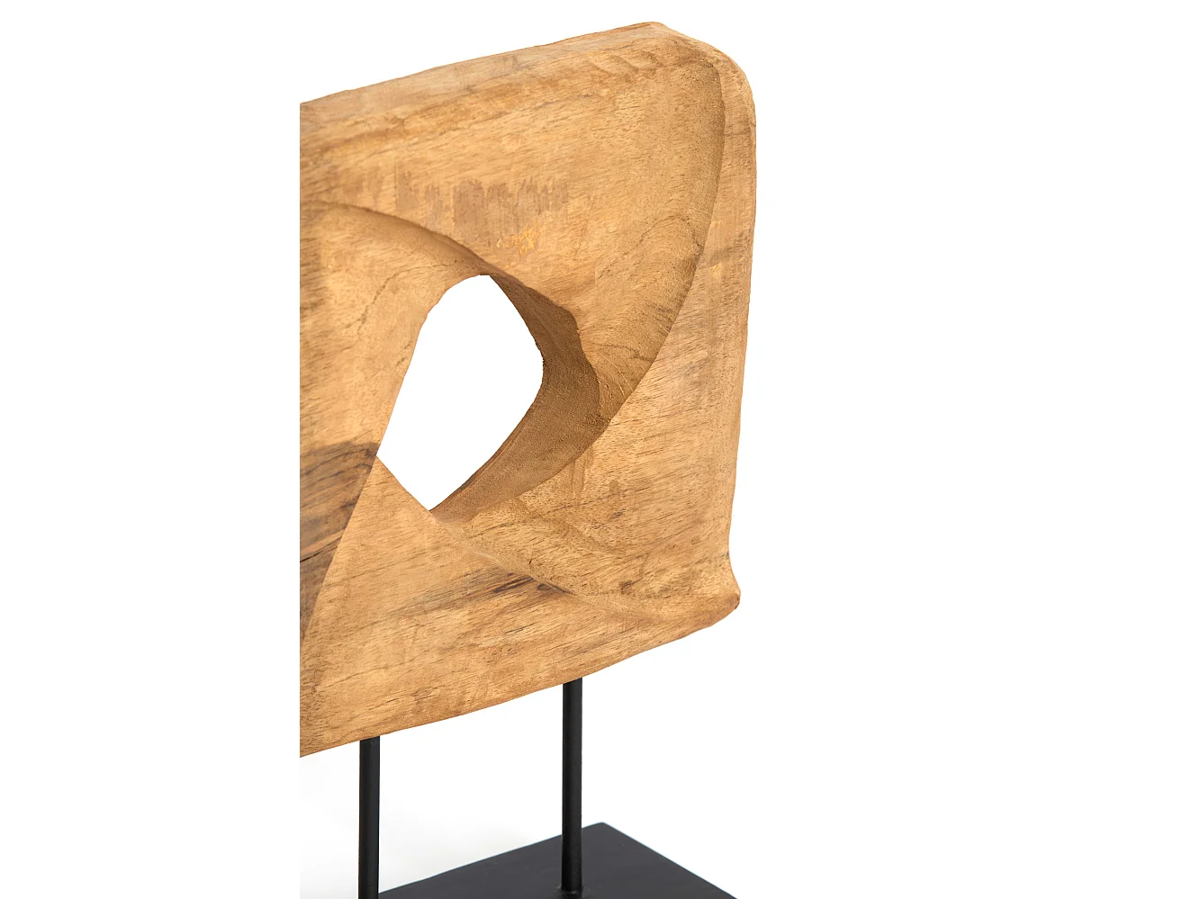 Ornement ZARATE - 26x9x38,5cm - Marron