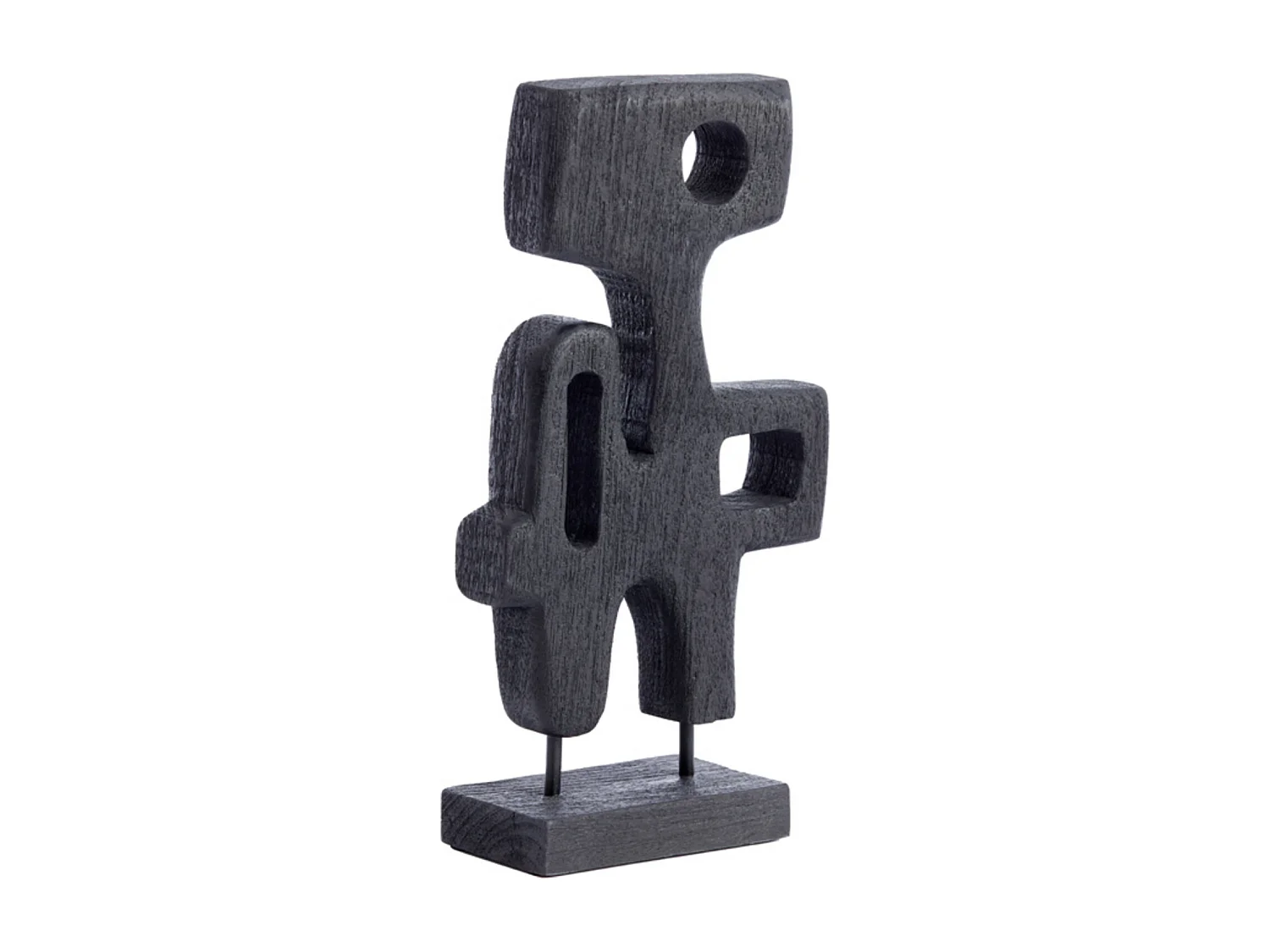 Ornement SALA - 20x9,5x38,5cm - Noir