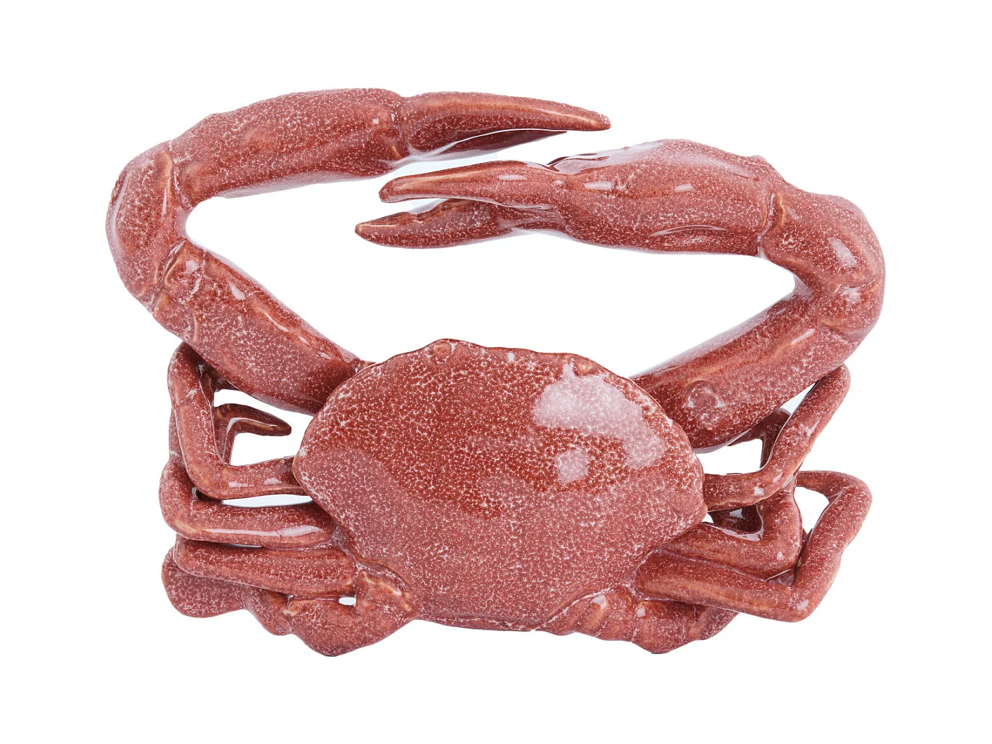Ornement CRABE - Ø29x6,5cm - Rouge