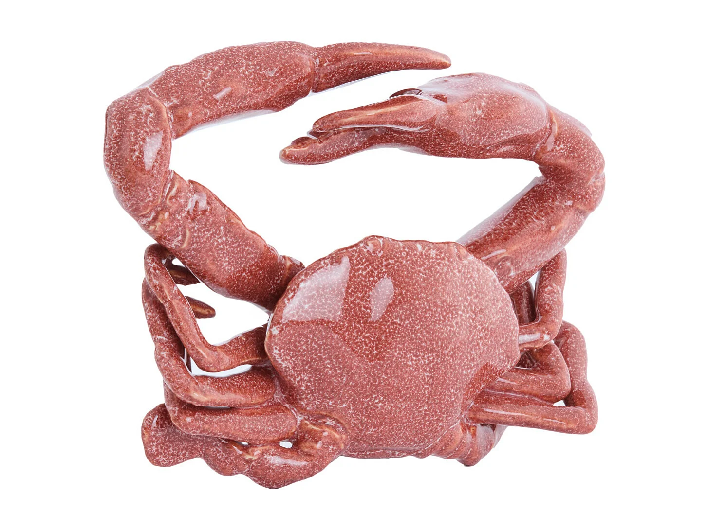 Ornement CRABE - Ø29x6,5cm - Rouge