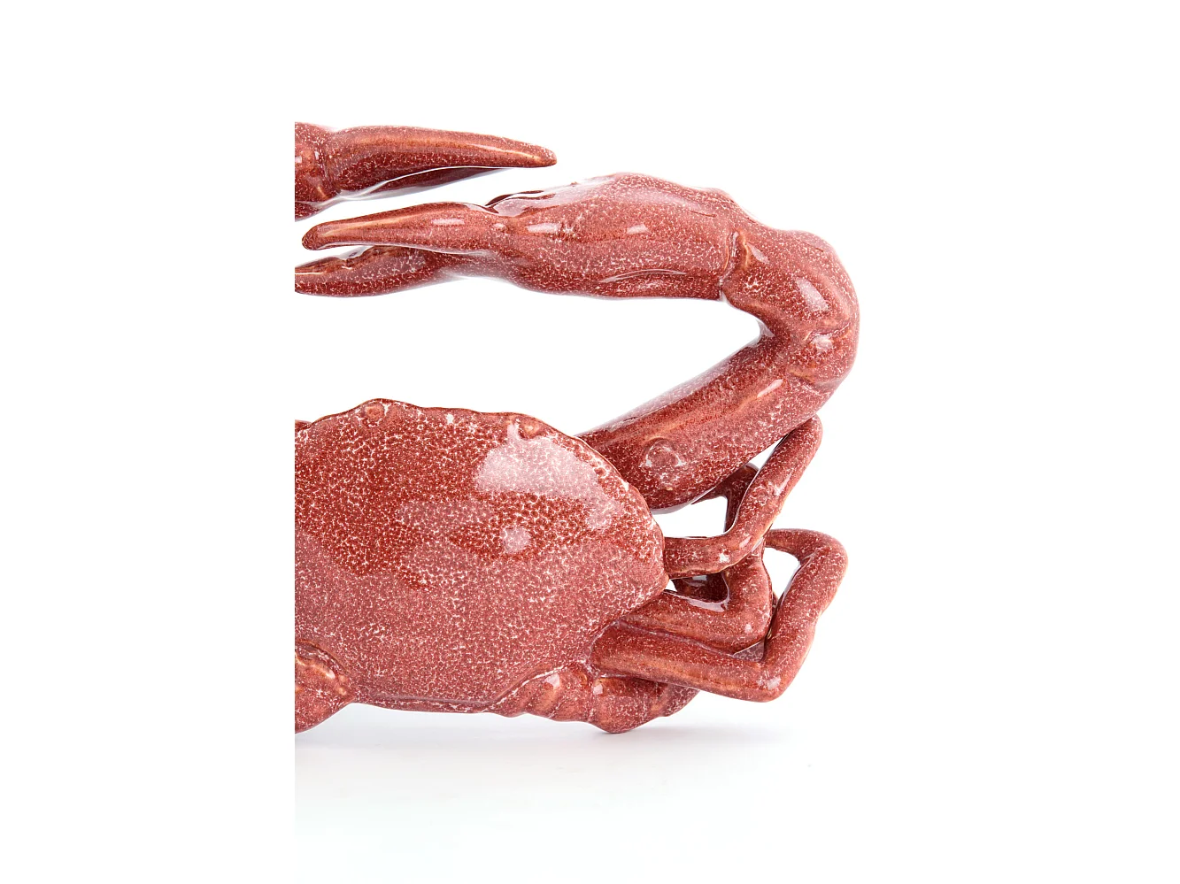 Ornement CRABE - Ø29x6,5cm - Rouge