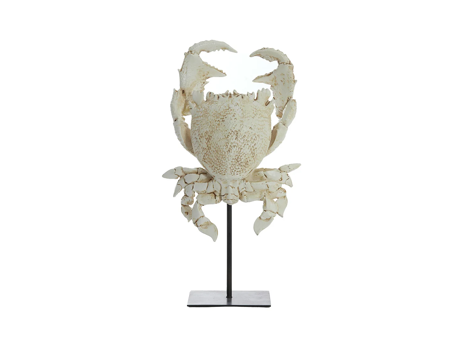 Ornement CRABE - 23x12,5x42,5cm - Blanc