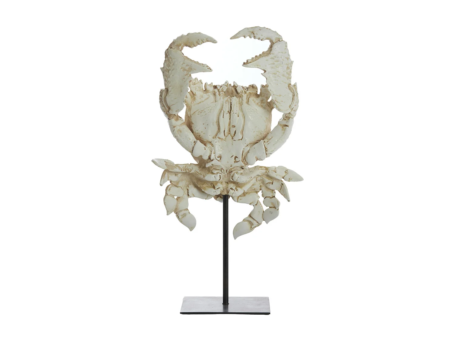 Ornement CRABE - 23x12,5x42,5cm - Blanc