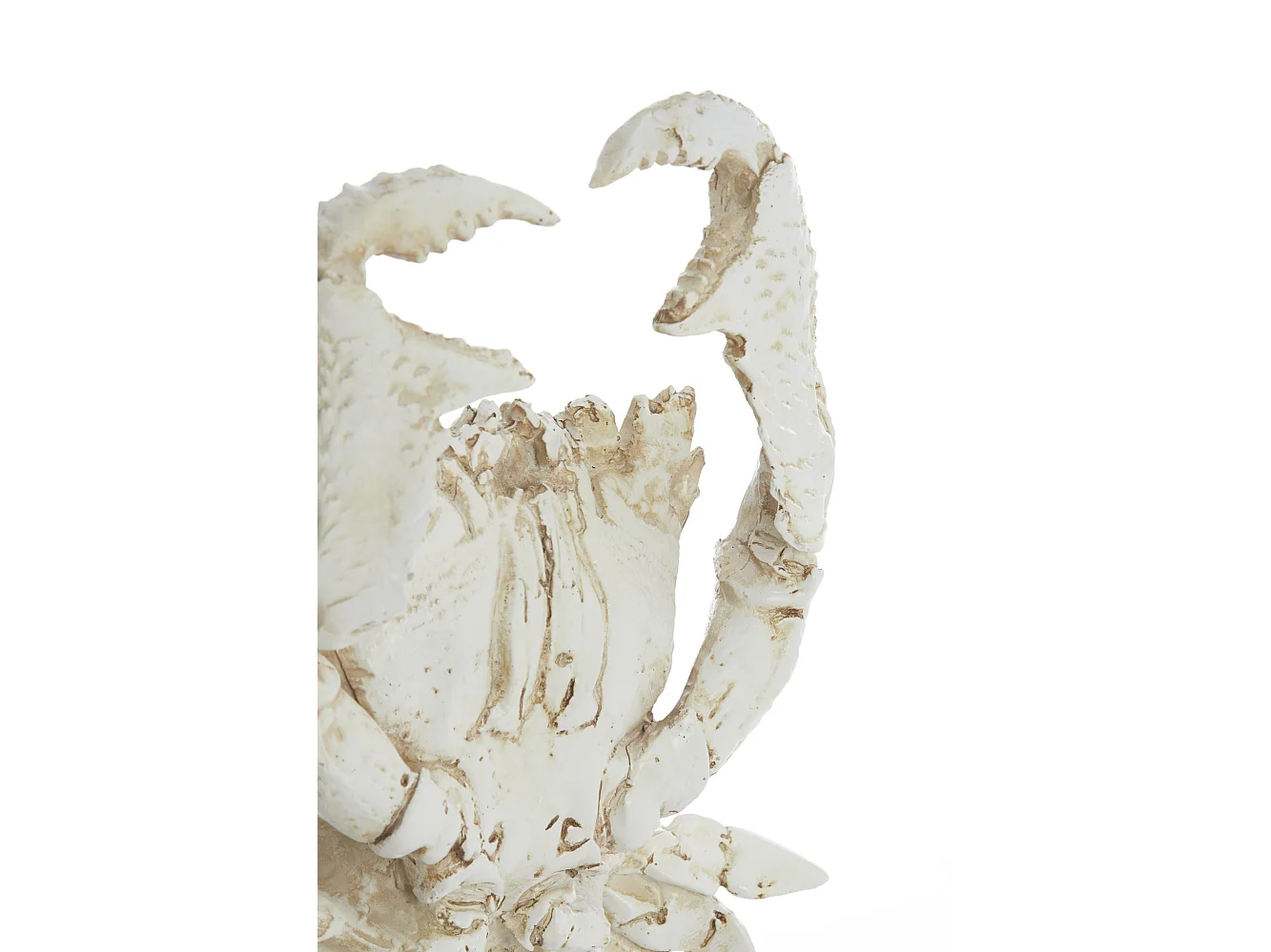 Ornement CRABE - 23x12,5x42,5cm - Blanc