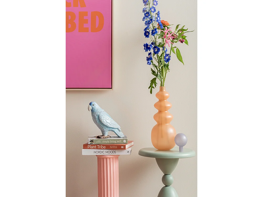 Bocal de rangement Oiseau - Bleu doux