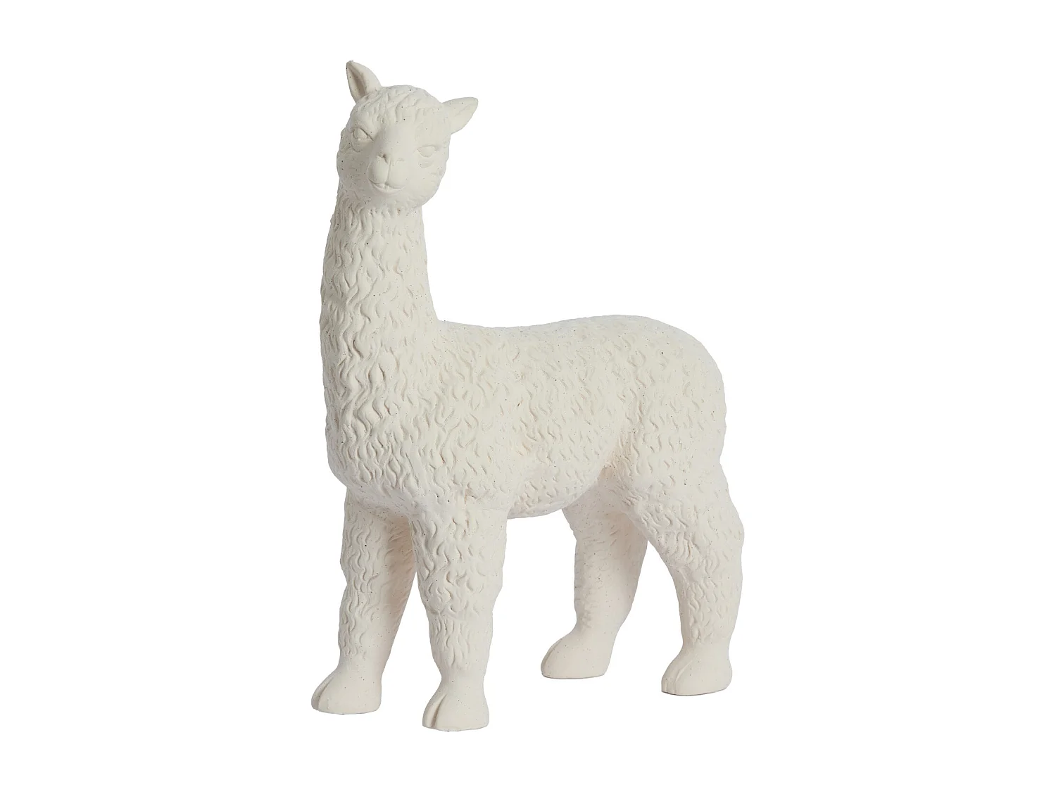 Ornement ALPACA - 29x13x39cm - Blanc