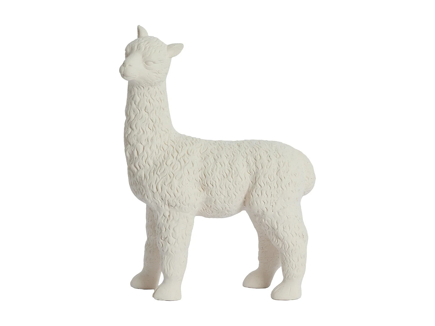 Ornement ALPACA - 29x13x39cm - Blanc