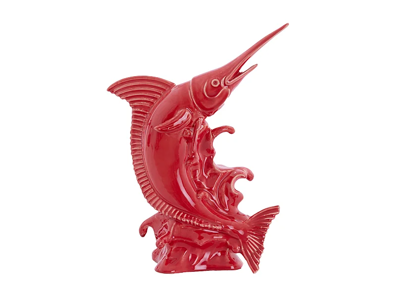 Adorno PEZ ESPADA - 33x16,5x43,5cm - Rojo