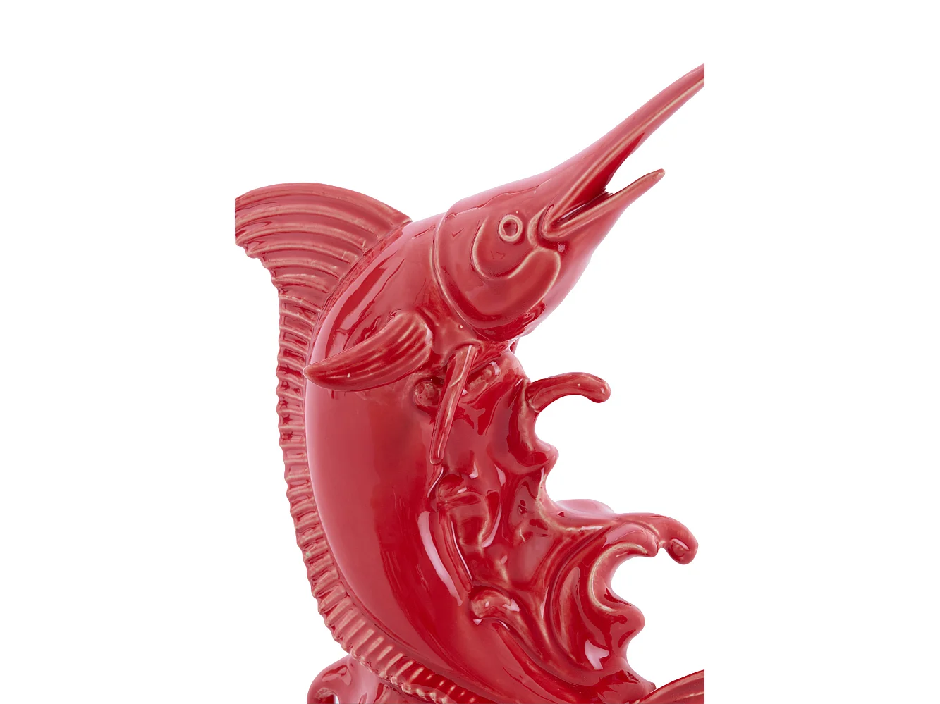 Ornement ESPADON - 33x16,5x43,5cm - Rouge