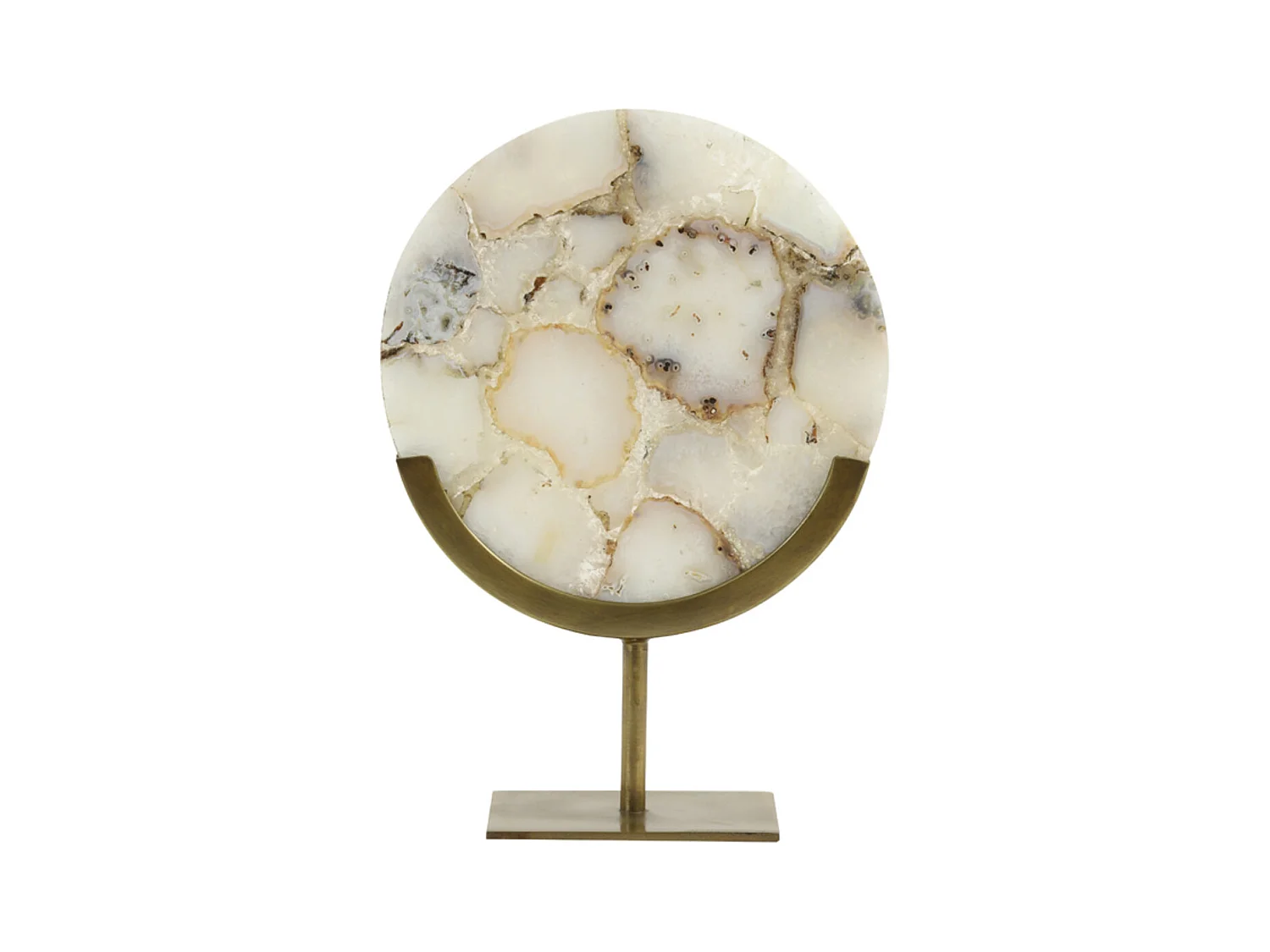 Ornement GOUYA - 25x10x35cm - Blanc