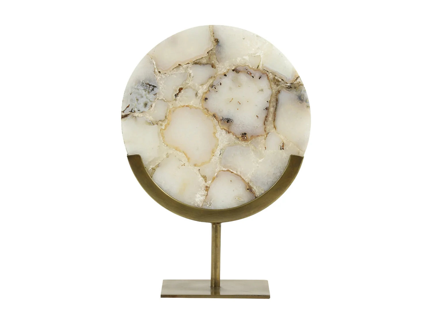 Ornement GOUYA - 25x10x35cm - Blanc