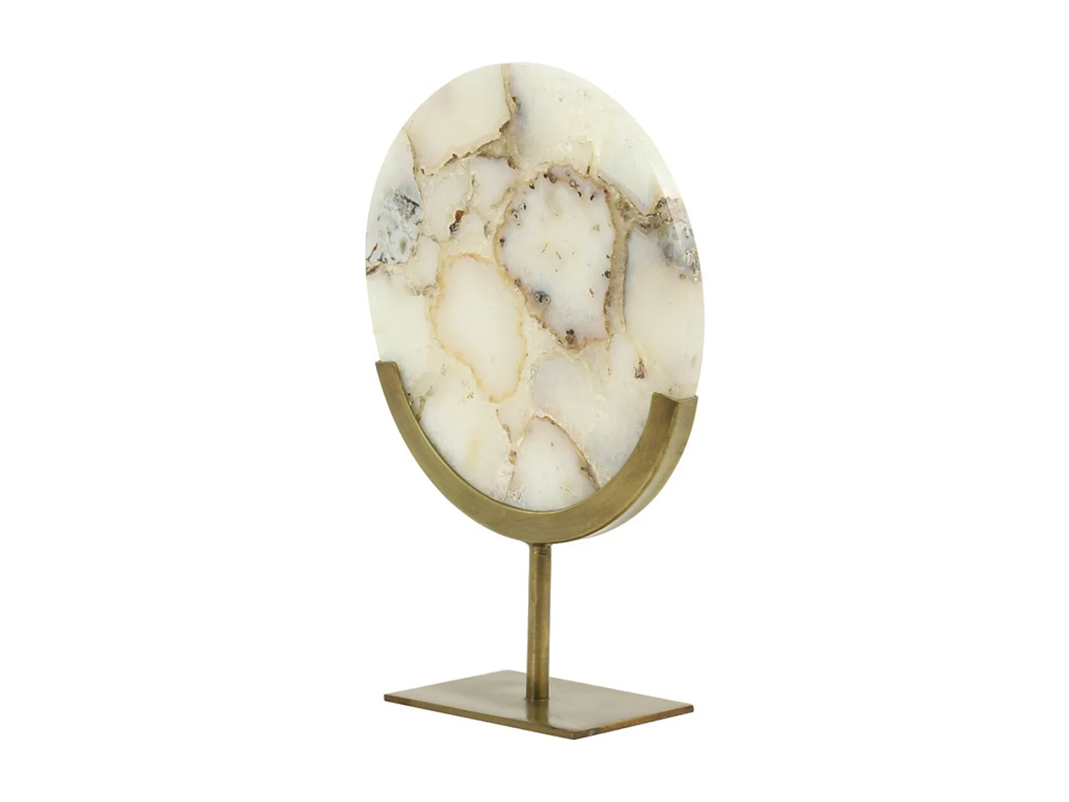 Ornement GOUYA - 25x10x35cm - Blanc