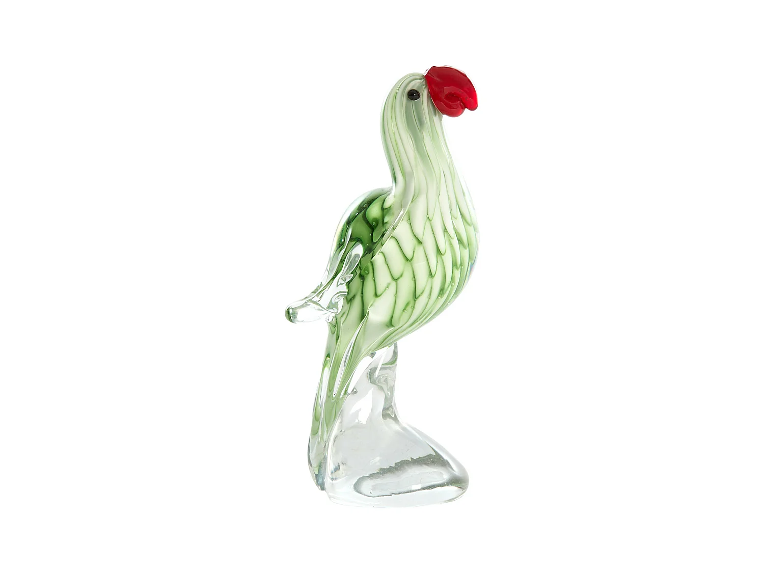 Ornement PERROQUET - 9x6,5x20cm - Vert