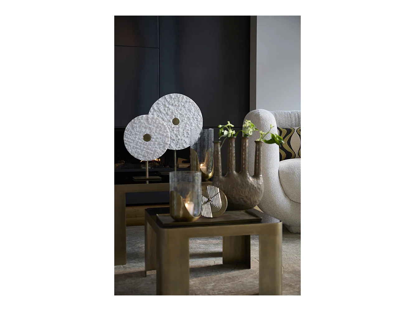 Ornement YVO - 25x10x35cm - Bronze