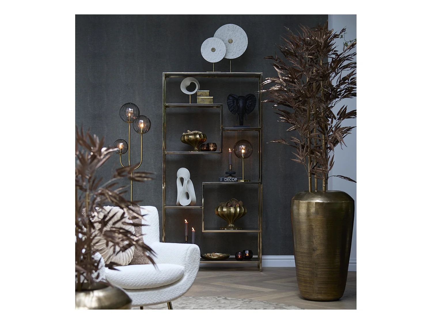 Ornement YVO - 25x10x35cm - Bronze