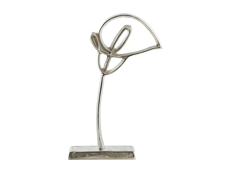Ornament CALLA - 19x8x38cm - Silber