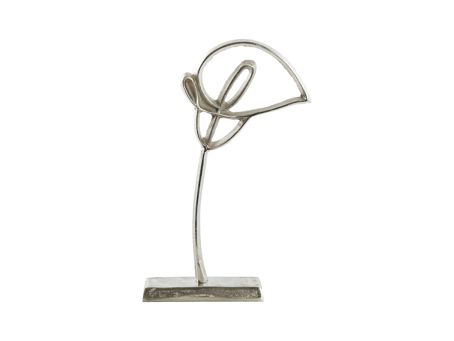 Ornement CALLA - 19x8x38cm - Argent