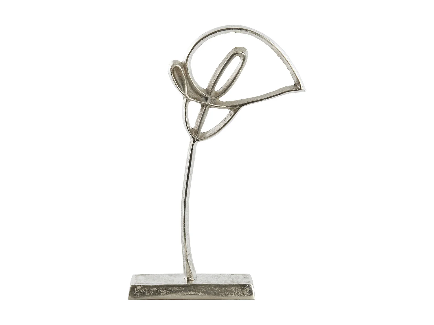 Ornement CALLA - 19x8x38cm - Argent
