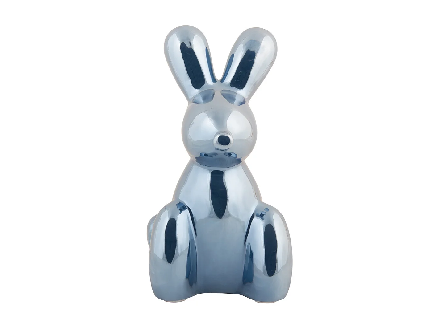 Image Lapin Grand - Plaqué bleu foncé