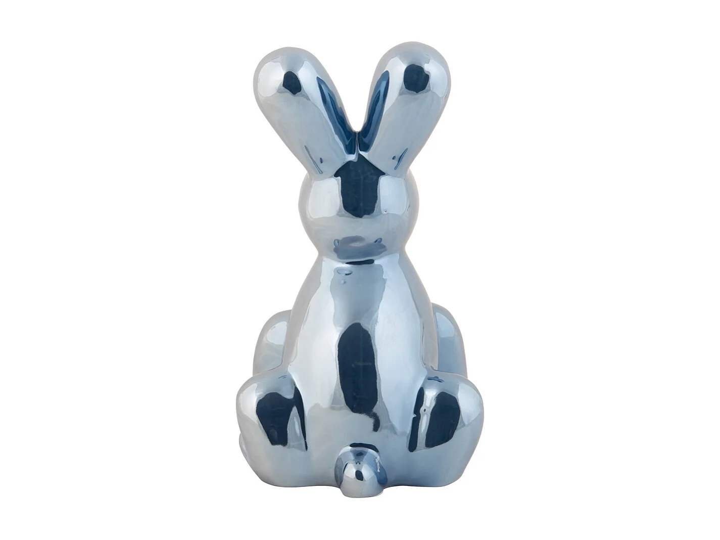 Image Lapin Grand - Plaqué bleu foncé