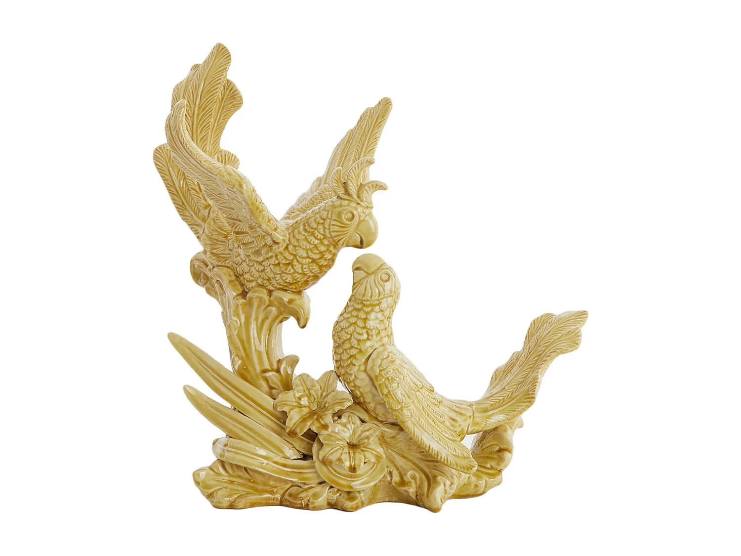 Adorno PÁJAROS - 43x21x43cm - Amarillo