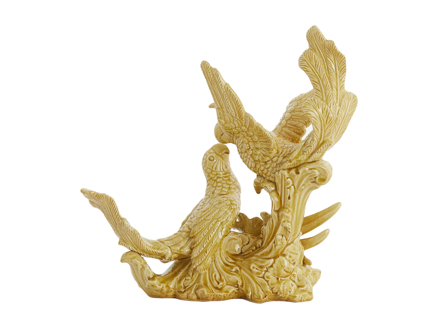 Adorno PÁJAROS - 43x21x43cm - Amarillo